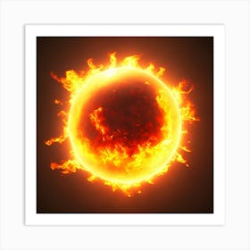 Sun In Flames Art Print