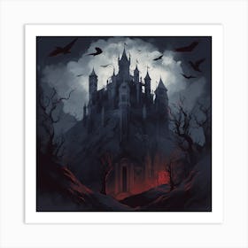 Spooky Castle Art Print