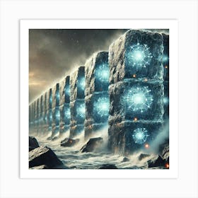 Cascade Sovereignty Solid Defense Walls Art Print