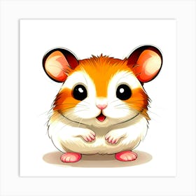 Cute Hamster Art Print