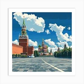 Red Square Moscow Kremlin 3 Art Print