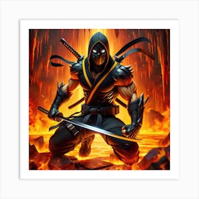 Hellfire Ninja 2 Art Print