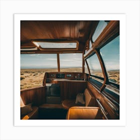 Interior Of A Bus Art Print