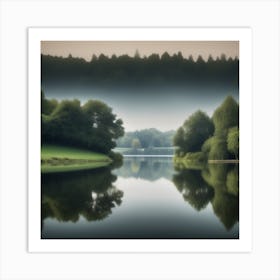 Reflection In A Lake 2 Art Print