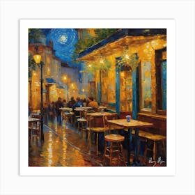 Night In Paris Art Print