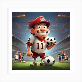 Soccer Player Art Print