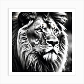 Lion art 83 Art Print