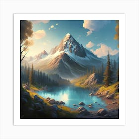 Mountain Landscape 2 1 Art Print