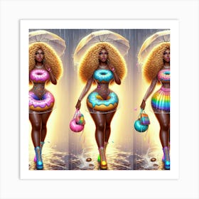 BBW Donut Queen 3 Art Print