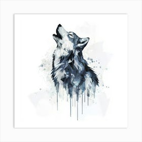 Howling Wolf 1 Art Print