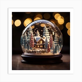 Snow Globe 4 Art Print