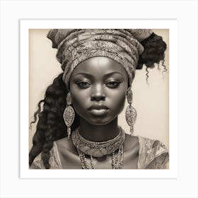 African Woman 8 Art Print