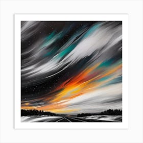 Aurora Road Art Print