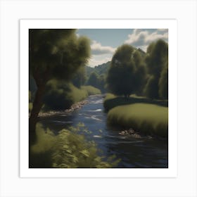 River 8 Art Print