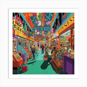 San Francisco Market Art Print