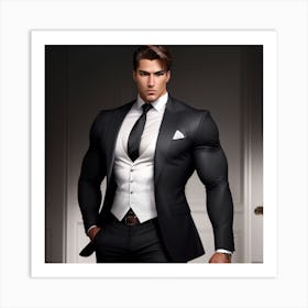 Gentleman In A Suit Art Print