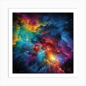 Colorful Nebula Art Print