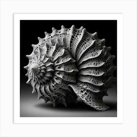 3d Printed Seashell 1 Art Print