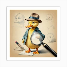 Duck Detective 8 Art Print