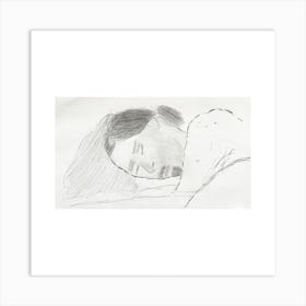 Bed Drawings Art Print