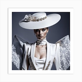 White Hat 1 Art Print