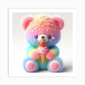 Rainbow Bear Art Print