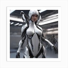 Futuristic Woman 131 Art Print