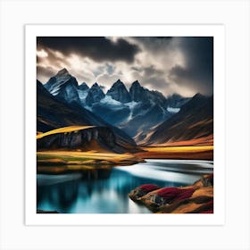 Landscapes Of Tibet 1 Art Print