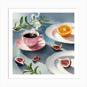 Still Life With Coffee (3) Art Print