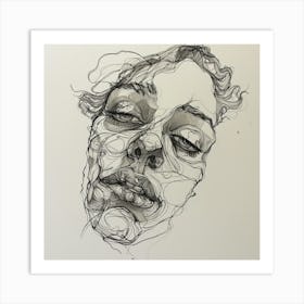 Woman'S Face 14 Art Print