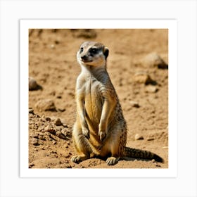 Meerkat 4 Art Print