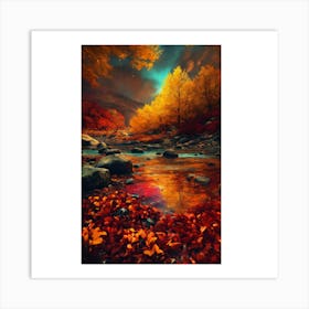 Autumn River 2 Art Print