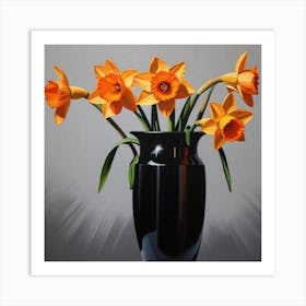 Daffodils In A Vase 1 Art Print