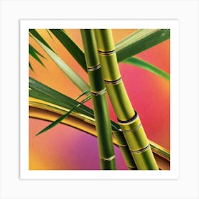 Bamboo Stems Art Print