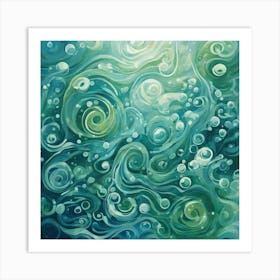 Bubbles In The Water 3 Art Print