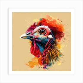 Rooster Painting Art Print