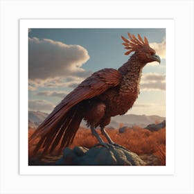 Phonix In The Desert Art Print