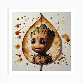 Guardians Of The Galaxy Groot Art Print