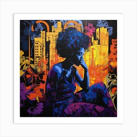 'The Woman In The City' Art Print