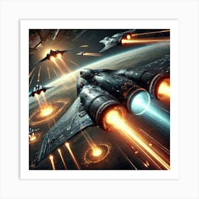 A Futuristic Science Fiction Depiction Of Phoenix Art Print