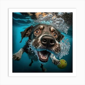 Underwater Dog Photography V0 Pq7buowned0a1 1 Art Print