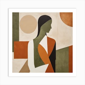 Abstract Woman Art Print