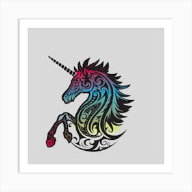 Unicorn Tattoo Art Print