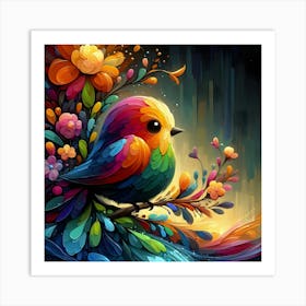 Colorful Bird 2 Art Print