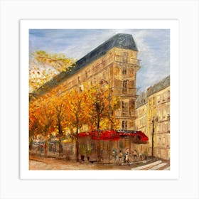Café Favorite in Paris Art Print