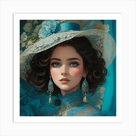 Victorian Girl Art Print