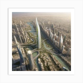 Dubai Skyscraper Art Print