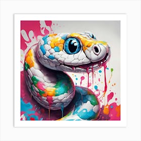 Snake Painting Art Print