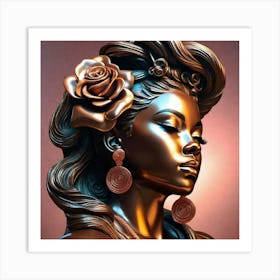 Portrait Of A Nubian Queen Art Print