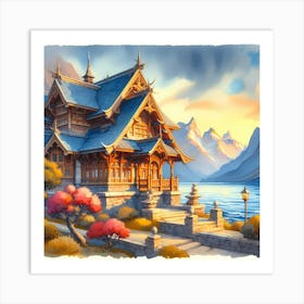 Chinese House Art Print